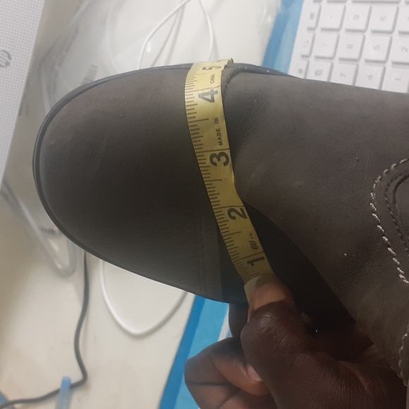 Weatherproof Leather boot with Winter Ice grip Lugged sole men10us/43eu=Wmns11.5 - Picture 9 of 10